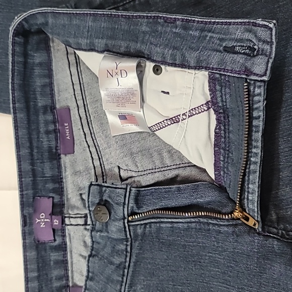 NYDJ Women's Alisha Fitted Ankle Pant Made in USA Size 12 Style #10610T - Picture 7 of 16